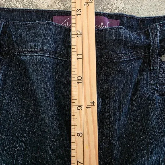 Gloria Vanderbilt Skimmer Capri Jeans Women's Size 16 Indigo Blue - Picture 6 of 8
